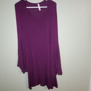 Zenana Premium Bell Sleeve Dress